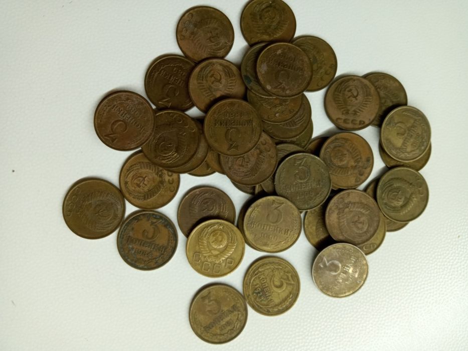 Монеты копейки времён ссср