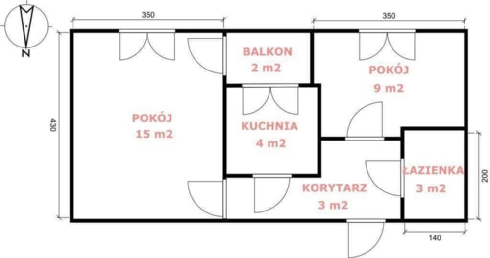 Wynajmę mieszkanie Żeromskiego 16 - 17 przy rondzie Bema