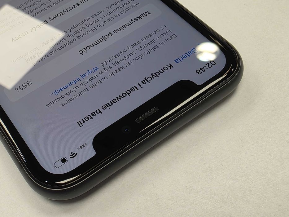 iPhone 11 64GB/ Black/ Czarny/ BAT 85%/ Grade A-/ + ładowarka/ GW 12 MSC