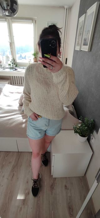 Beżowy/ kremowy sweter XS-L