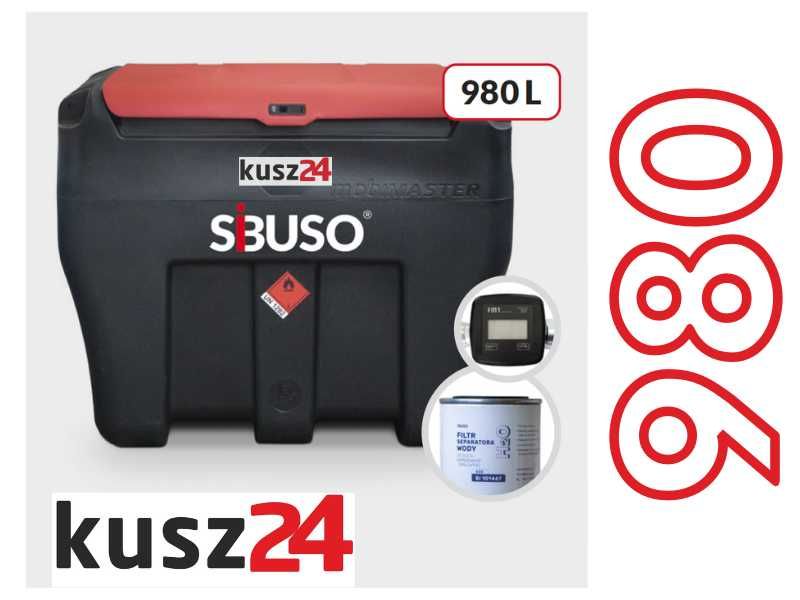 Zbiornik MOBILNY 980 litrów do paliwa ON transportowy dostawa