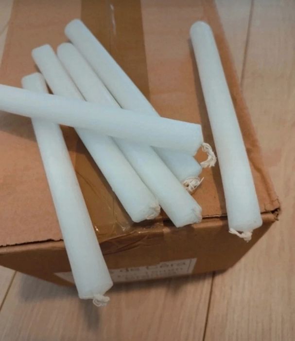200 velas brancas, vela palito branca
