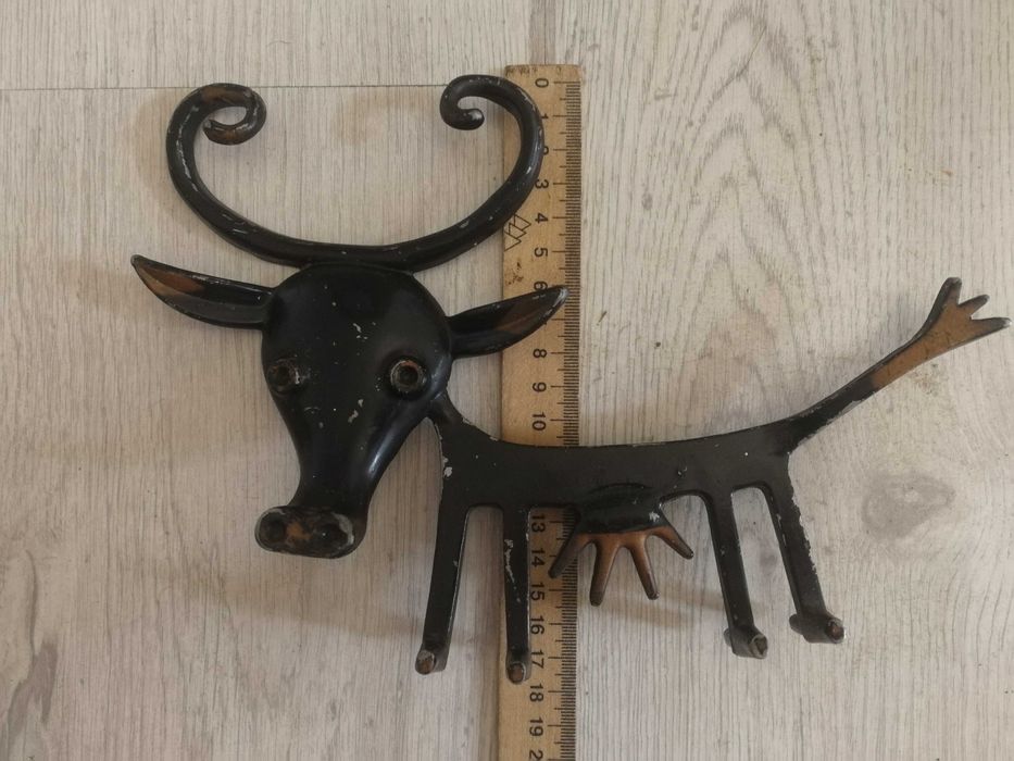 Корова/COW_WALL, винтажная вешалка для одежды с крючками