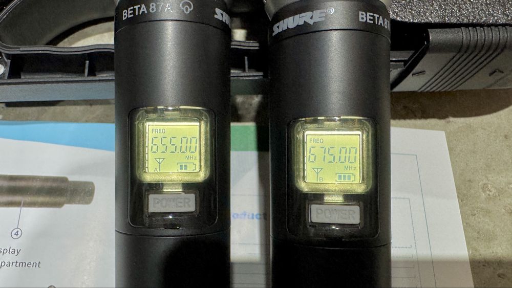 Shure GLXD, радіомікрофон з двома ручними мікрофонами Beta87