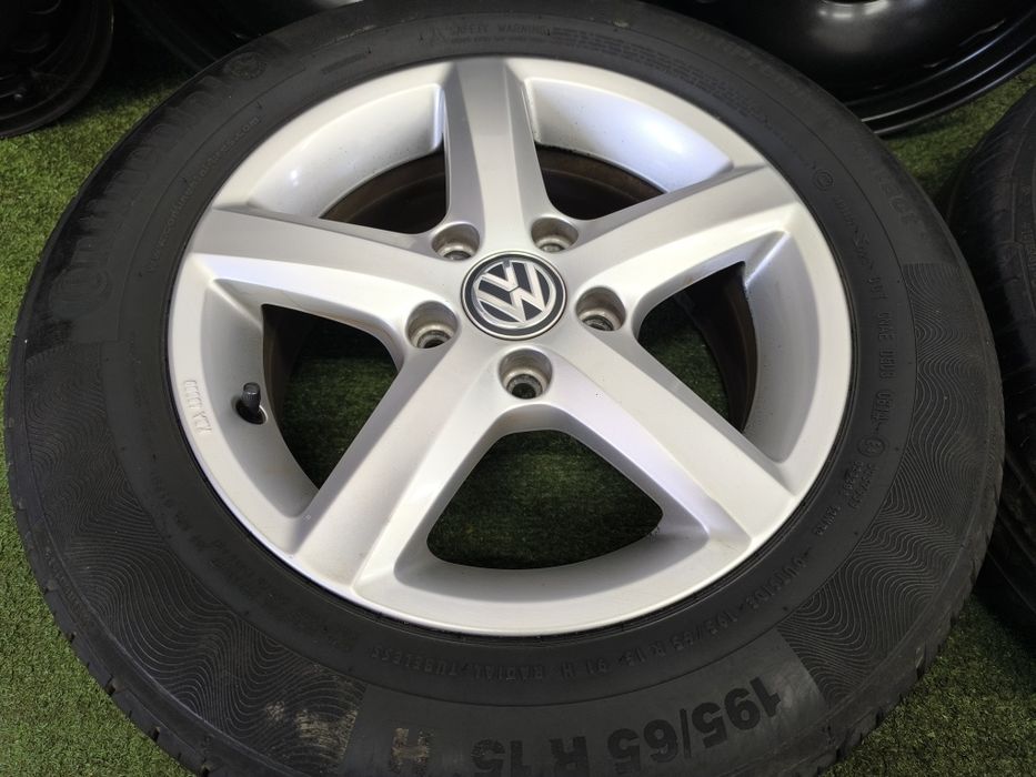 Koła 15" 5x112 opony 195/65/15 VW Passat Golf 5 6 7 8 Touran Caddy
