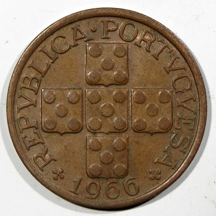 Moeda Republica Portuguesa - XX Centavos 1966 BELA