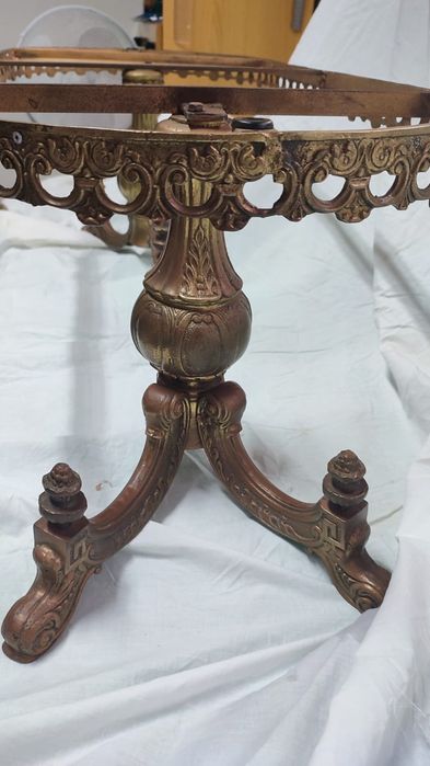 Mesa de centro, antiga, oval