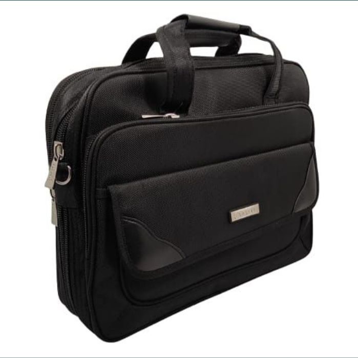 Duża Torba męska na laptop do pracy na ramię listonoszka dwukomorowa