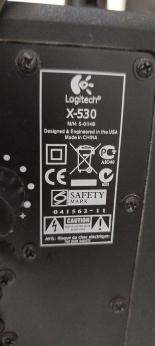 Logitech X‑530 5.1 Surround – Subwoofer + 5 Colunas – Excelente Estado