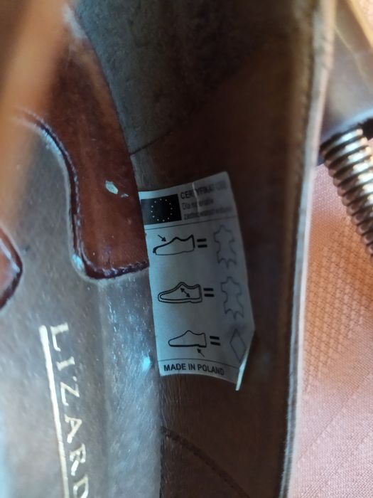 Piękne skórzane buty rozmiar 40