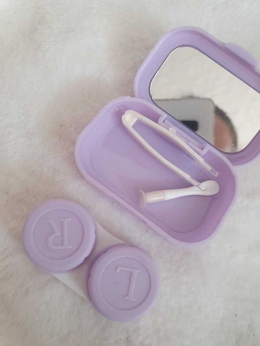 pudełko na soczewki opakowanie na soczewki nieużywane przyrząd