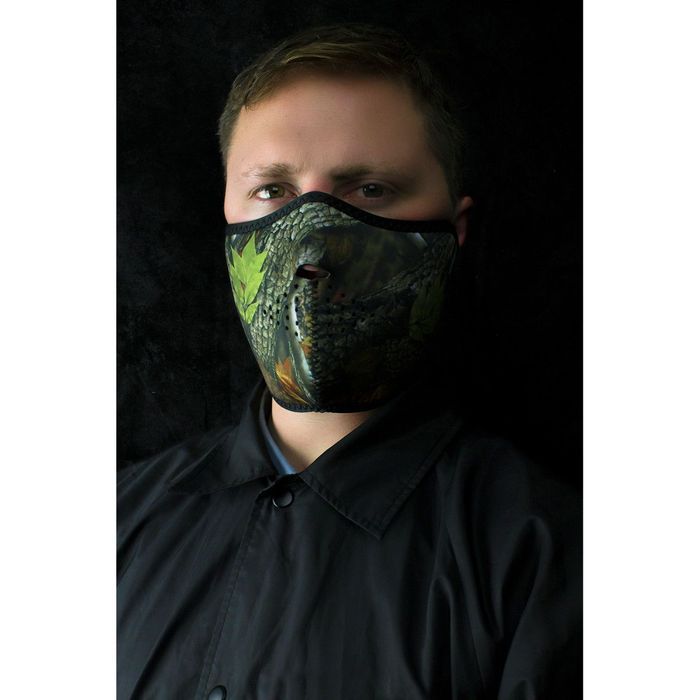 zan headgear half face mask forest camo one size 25030281