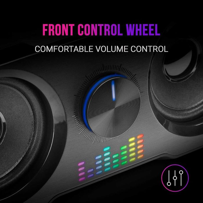 Mars Gaming MS22, Altifalantes Gaming compactos 2.2 c/ Subwoofer