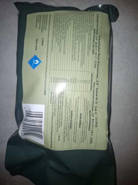 Eska wojskowa racja żywnościowa 1/3 dos
