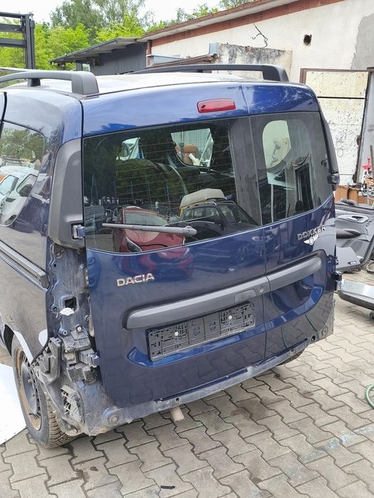 Drzwi tylne lewy prawy tył 2x niebieskie dvd42 dacia dokker 2012–20
