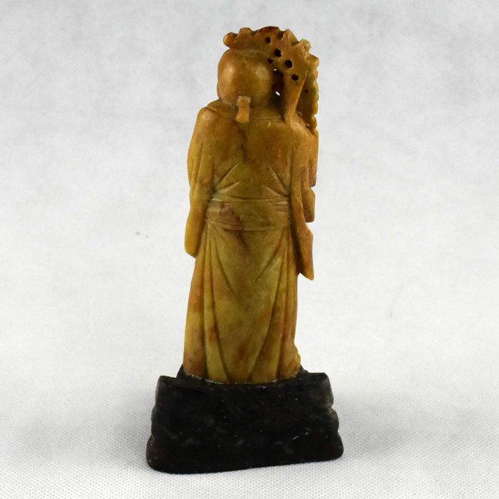 Figura de Ancião / Sábio, China, em Pedra de Sabão