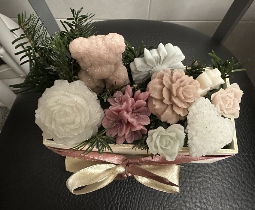 Caixa de velas aromaticas