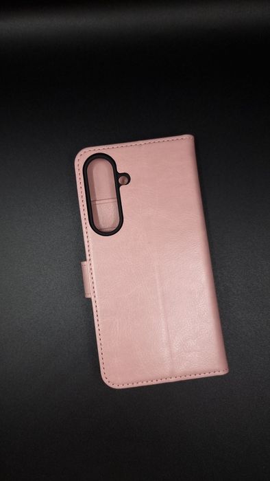 Etui z ekoskóry do Samsung Galaxy S25 5G – różowe