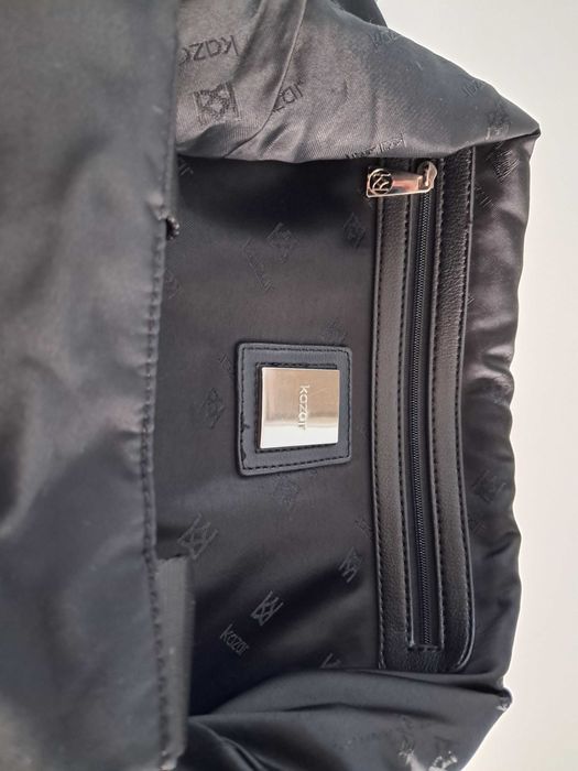 Kazar czarna torebka listonoszka shopper bag