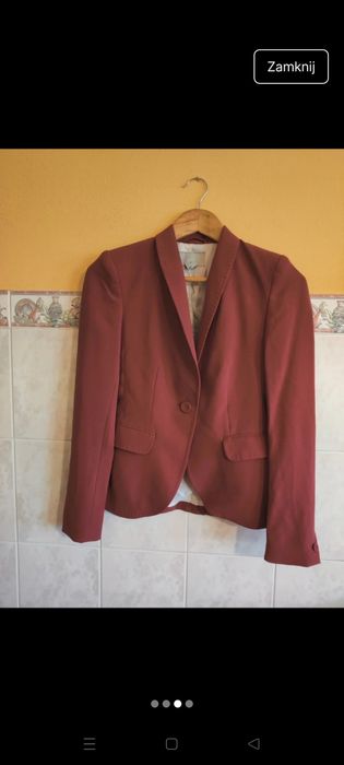 Elegancka marynarka żakiet pastelowa H&M