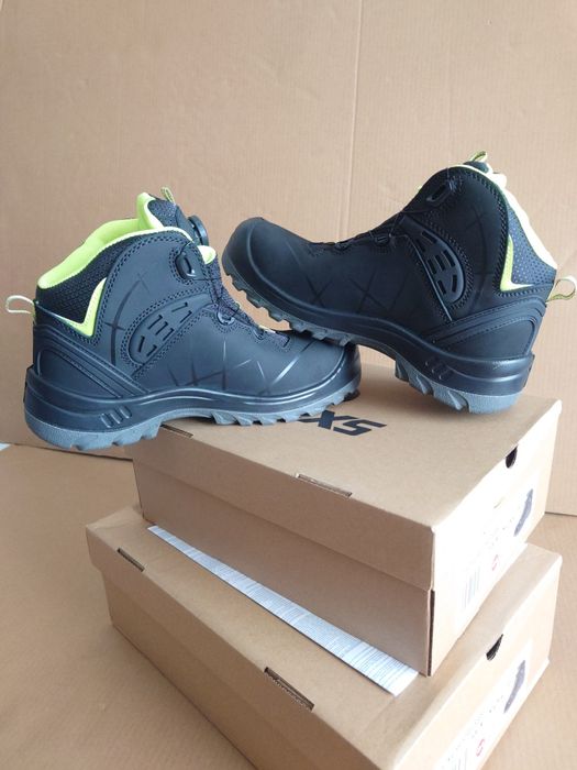 Buty skórzane Wysokie r.42 BOA z podnoskiem ochronne Robocze Trzewiki