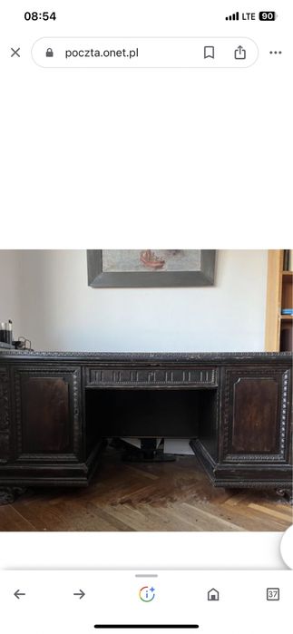 Meble gabinetowe, rzeźbione