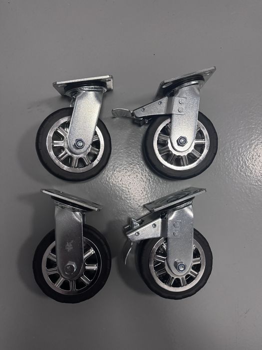 Koła obrotowe skrętne z hamulcem transportowe przemysłowe