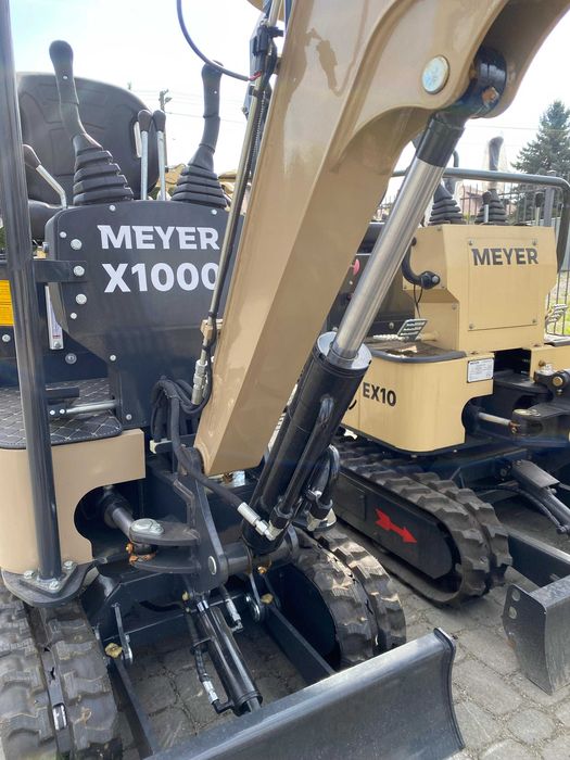 Minikoparka gąsienicowa MEYER X1000 skrętne ramię, 3 łyżki w cenie