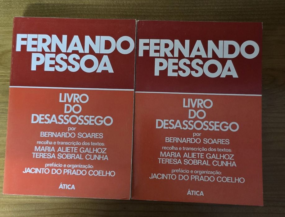 Livros I e II do Desassossego Fernando Pessoa