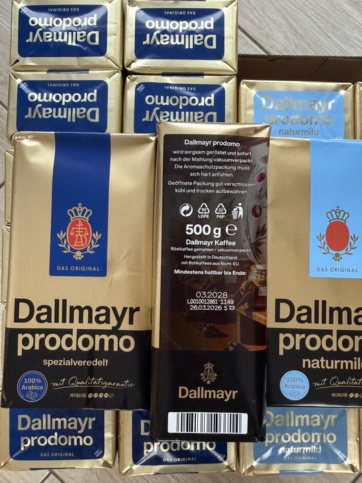 12x kawa Dallmayr Prodomo z Niemiec