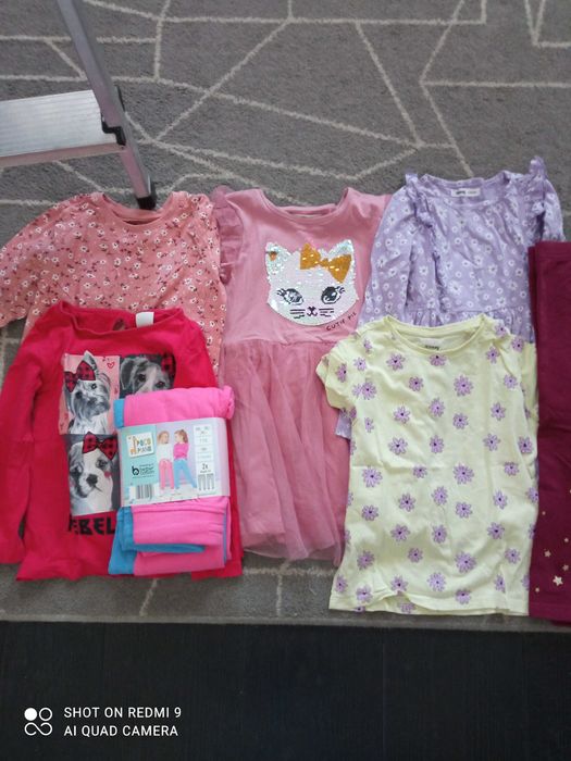 Paka ubrań dla dziewczynki rozmiar 110