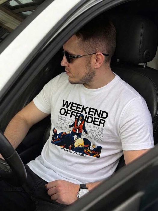 Большой Принт Викенд Оффендер Bissel Graphic - Новая Футболка Weekend Offender
