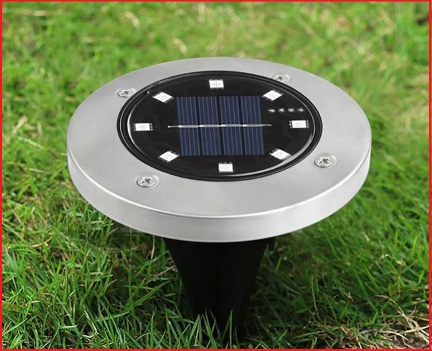 8x lampa solarna ogrodowa wbijana