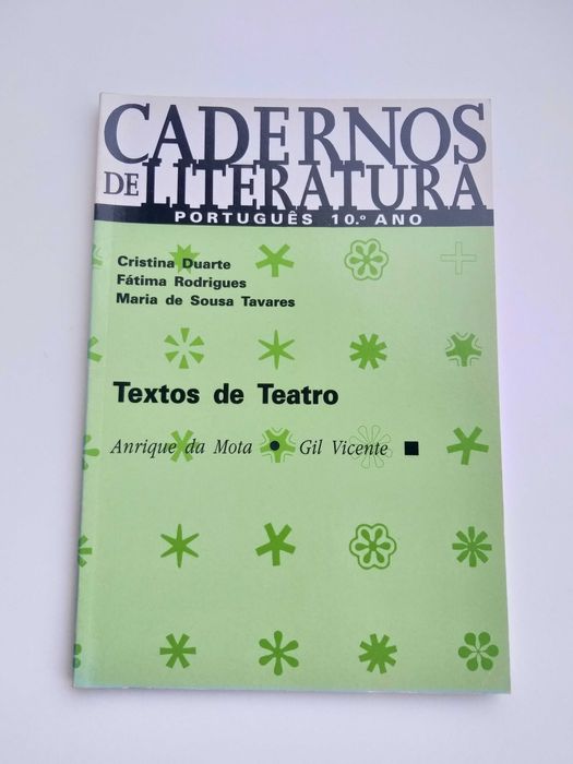 Cadernos de Literatura 10° Ano - poesias e textos de teatro