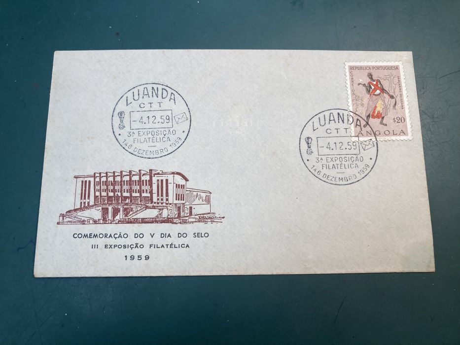 Envelopes com Selos Carimbados de 1959 Angola