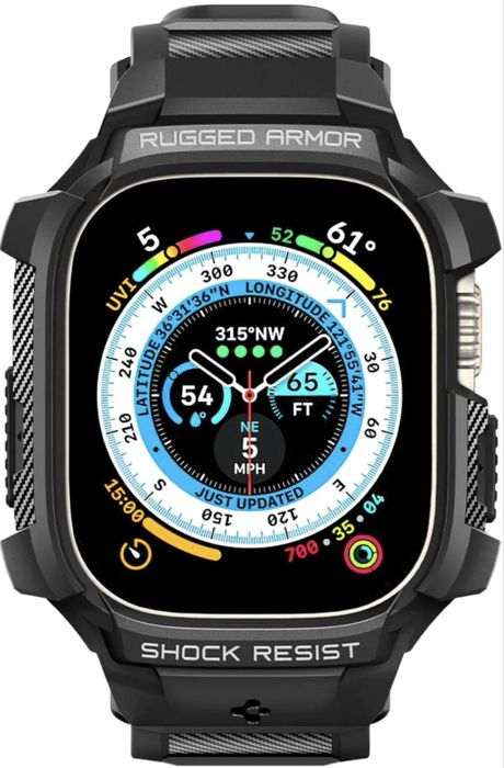 Ремінець з чохлом Spigen Rugged Armor Pro для Apple watch ultra 49