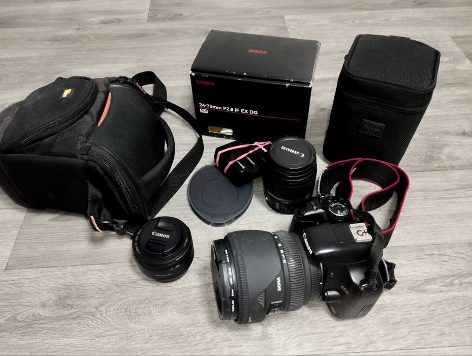 Продам  комплект фотоапарат canon EOS rebel Xsi +24-70 f2.8