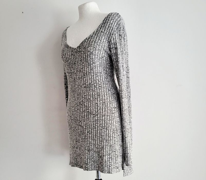 H&M miękka  sexy tunika sukienka sweterek sweter wiskoza 36 s M 38 L