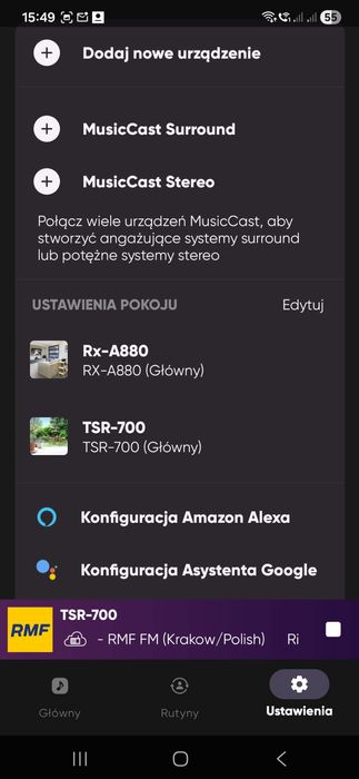 Piękna Yamaha TSR-700 z Wifi Bluetooth eARC MusicCast 8K Atmos