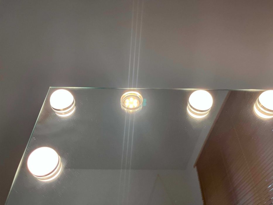 Lusterko do makijażu LED FENCHILIN Hollywood Bluetooth 800x580 mm, JAK NOWE