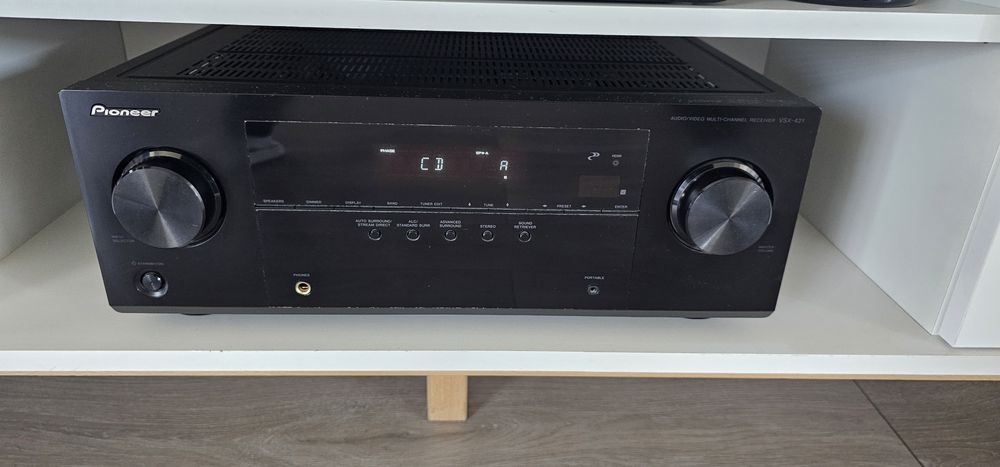 Amplituner kina domowego Pioneer VSX-421 + nowy pilot