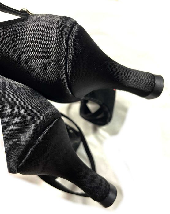 Nowe buty do tańca Latino 37 czarne 7 cm supełek