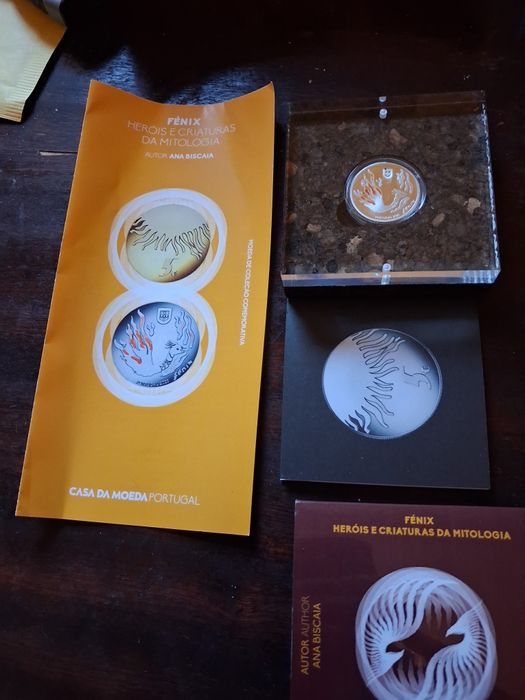 Moeda 5 euros  Fenix prata prof