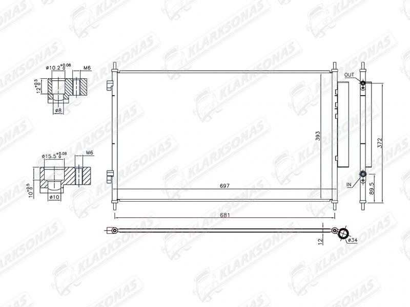 кондиціонер HONDA HR-V, 2015 -2022 80110T7WA01