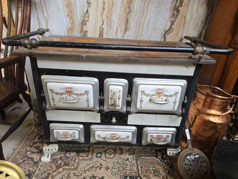 Stara kuchnia węglowa przerobiona na gaz, do naprawy #2396 Stylowy W