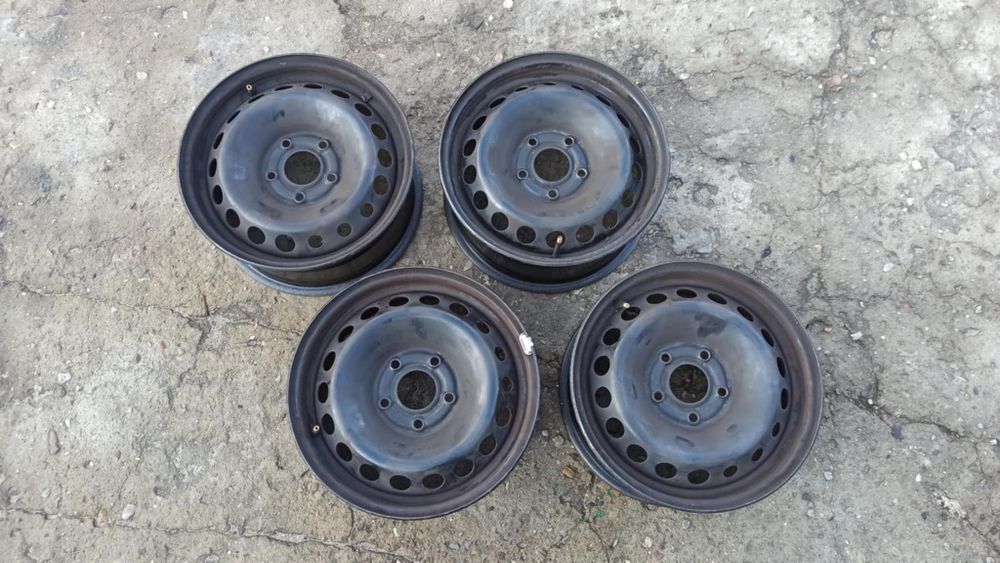 Felgi stalowe + kolpaki 6.5x 15 Renault Kangoo III Scenic 5x114.3 ET43