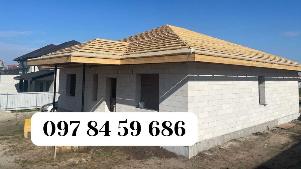 Монтаж металочерепиці профілю, Ремонт даху, крыша з профнастил