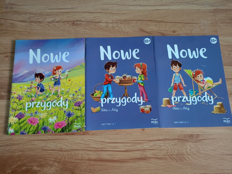 Zestaw książek, wyprawka przedszkolaka, karty pracy