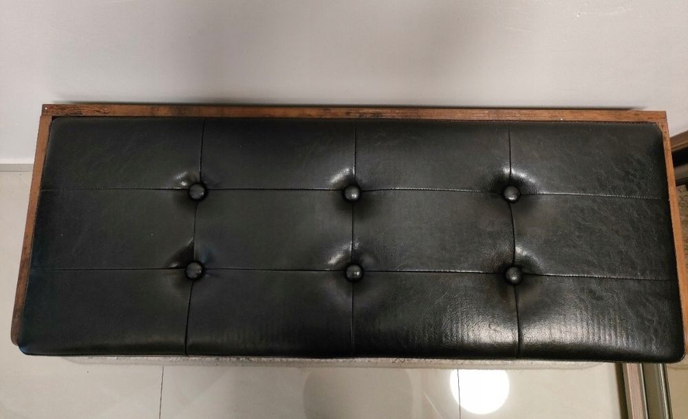 Nowe loftowe pikowane siedzisko organizer na buty do przedpokoju loft