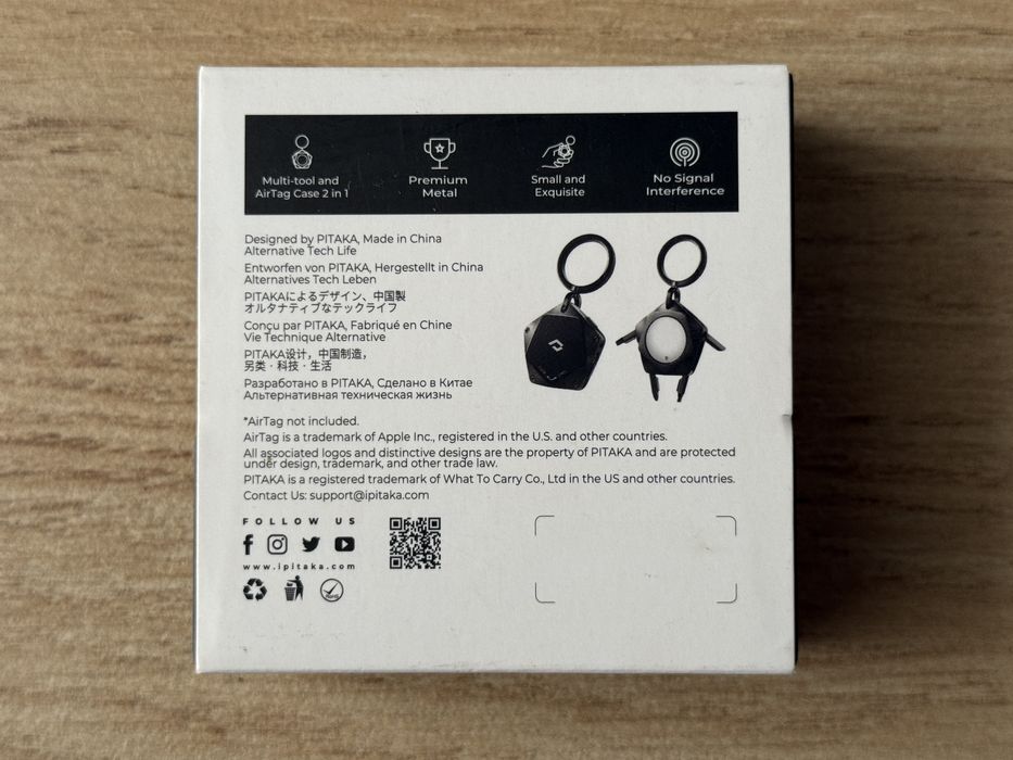 Brelok Pitaka PitaTag Multi-tool do Apple AirTag